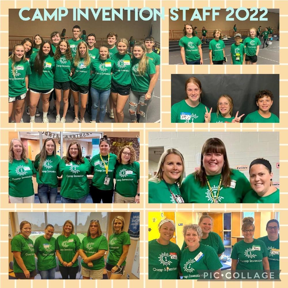pic collage of Camp Invention staff members