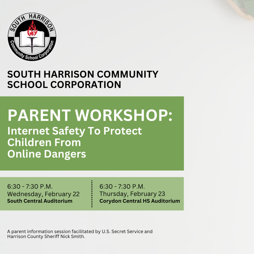 photo with white background and text saying parent workshop